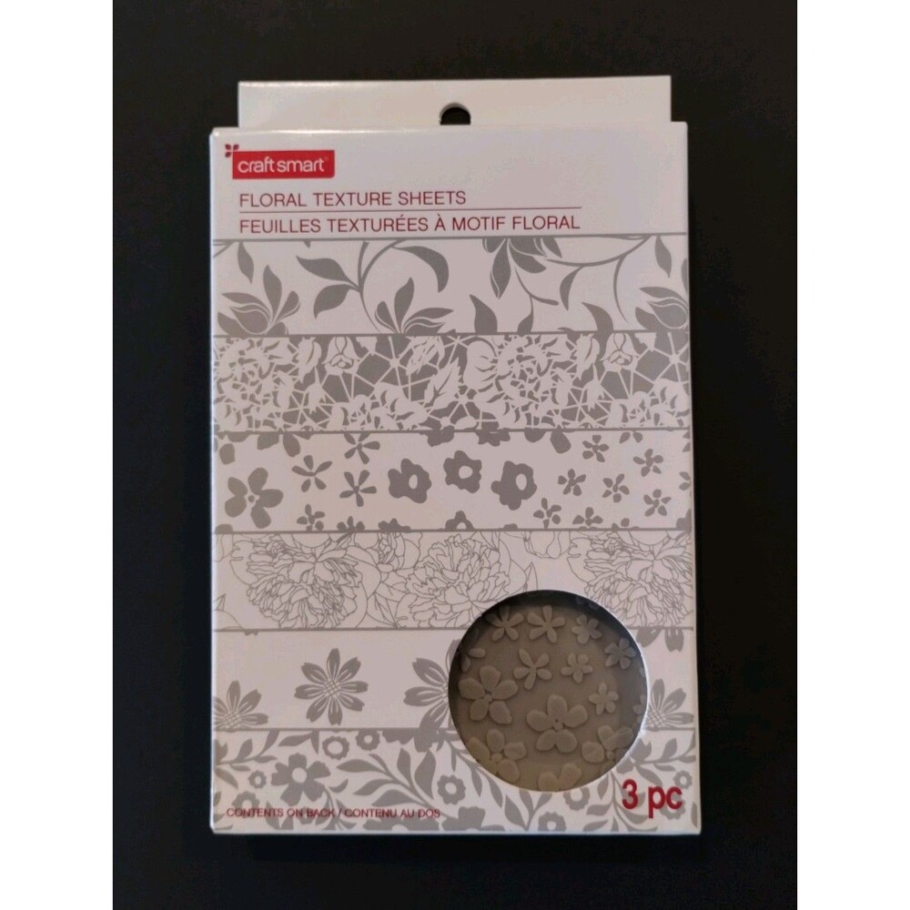 Craftsmart Floral Texture Sheets 3.74" x 5.75" - 3 Double-Sided Sheets 6 Designs